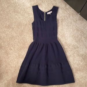 Vintage Juicy Couture navy patterned knit sleeveless dress size S
